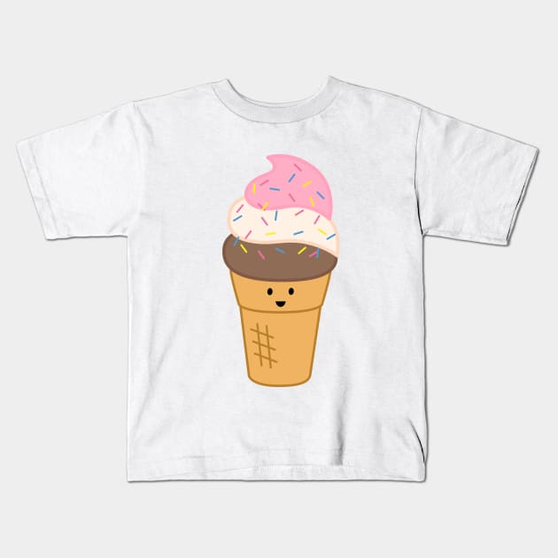 Ice Cream Cone | by queenie's cards Kids T-Shirt by queenie's cards